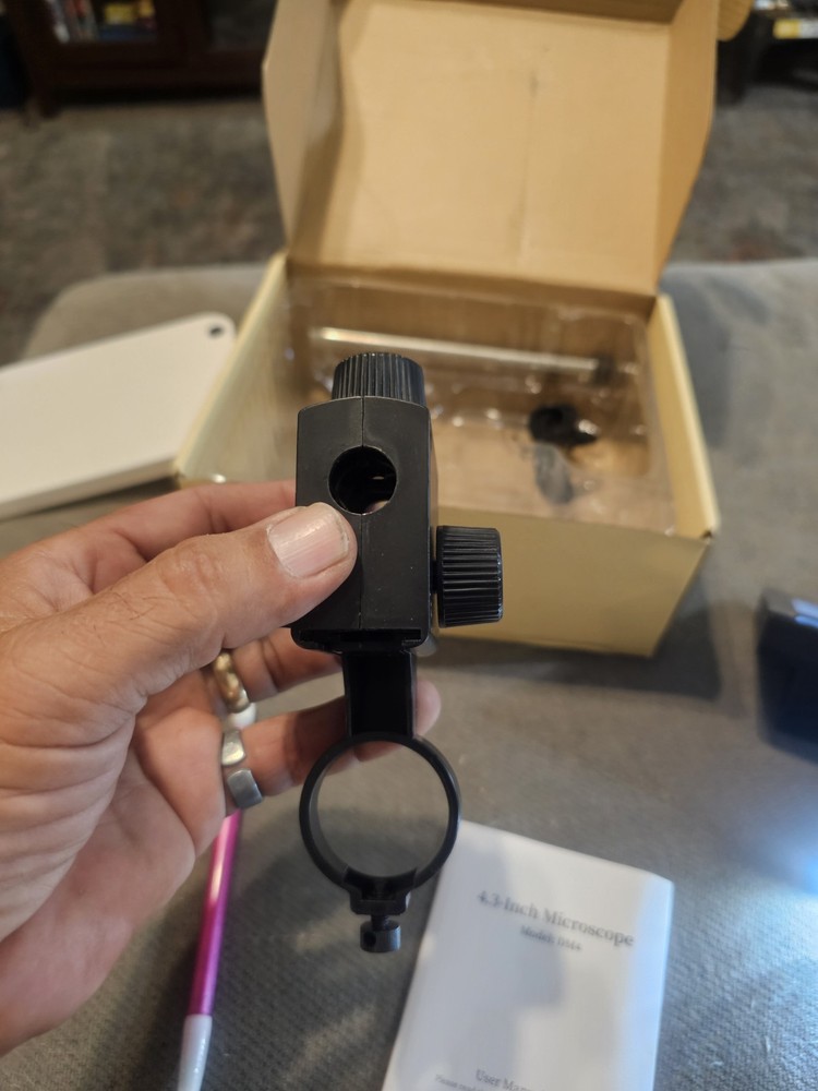 New 4.1" Digital Microscope With Adjustable Led Lights 10x-1000x Manification