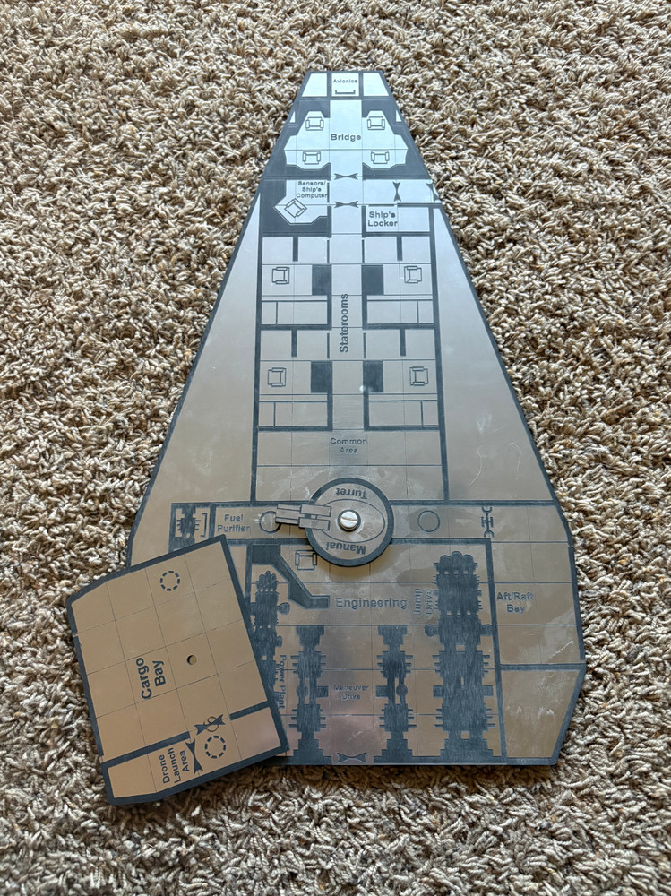 Traveller Type S Scout/Courier METAL deck playboard