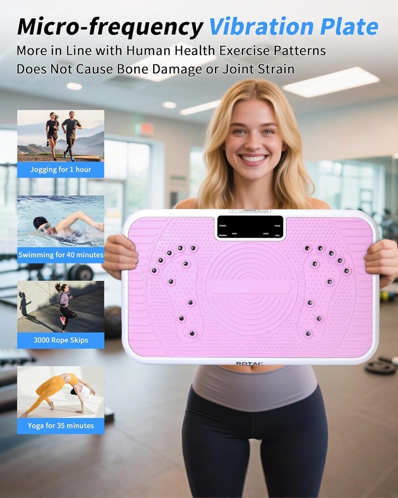 Shake Plate Vibration Exercise Machine for Lymphatic Drainage Massager