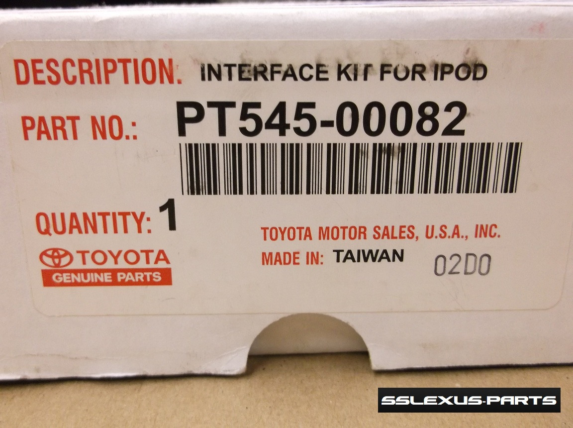 Lexus GS350 GS460 (2007-2011) OEM Genuine INTERFACE KIT FOR IPOD PT545-00082