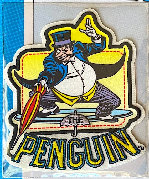 THE PENGUIN PATCH on INFO CARD ~ Willabee & Ward ~ DC COMICS PATCH COLLECTION