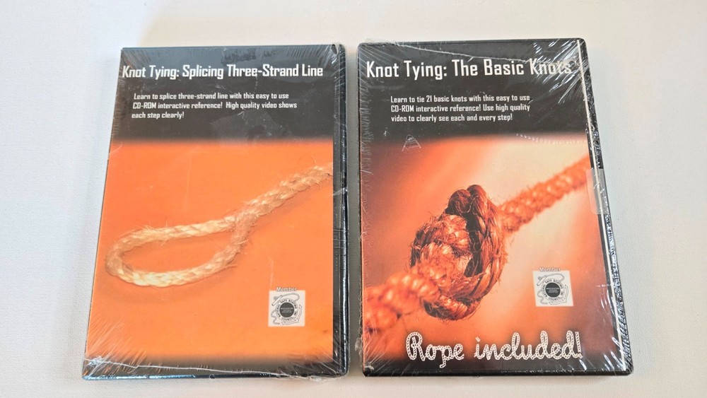 Knot Tying Splicing Three-Strand Line and Knot Tying The Basic Knots (PC CD-ROM)