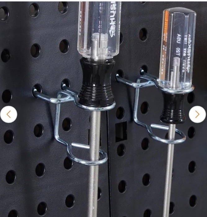 Everbilt Locking Peg Hook Assortment 1/8 & 1/4 Pegboard 32 Pcs Mounting Hardware