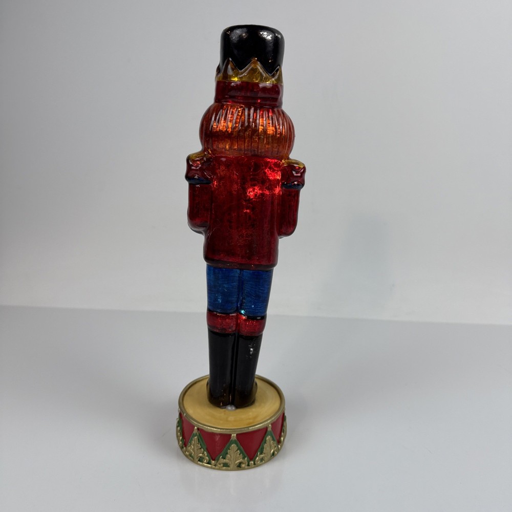 Glass Lighted Christmas Nutcracker