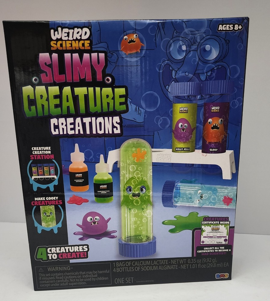 Weird Science - Slimy Creature Creations 4 creatures to create-New in box