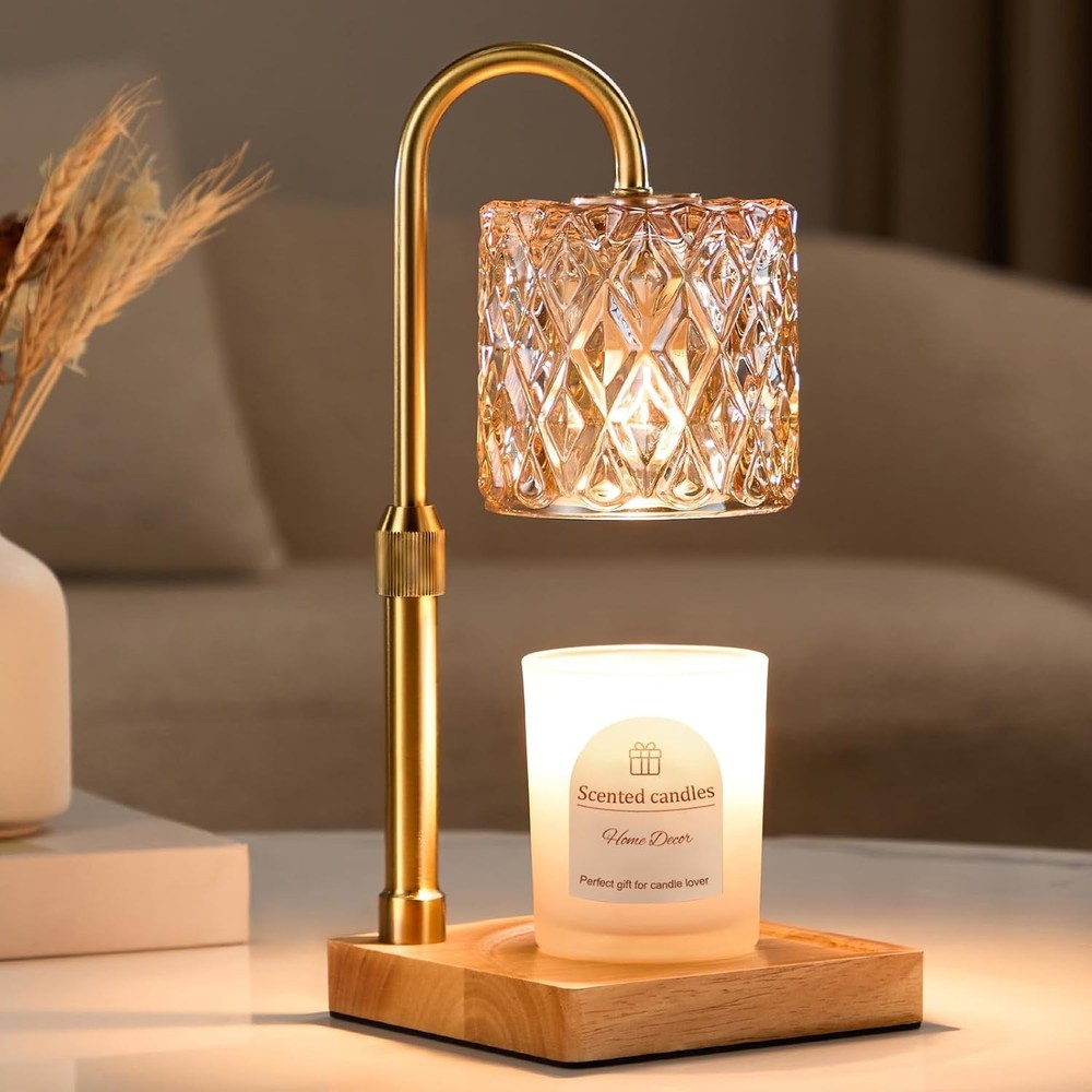 Candle Warmer Lamp with Timer,Dimmable Adjustable Height Wax Melt Warmer