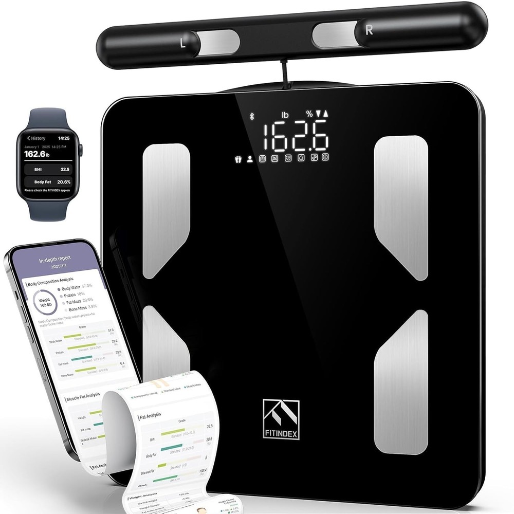 Upgraded 8-Electrode Body Composition Scale with Bluetooth