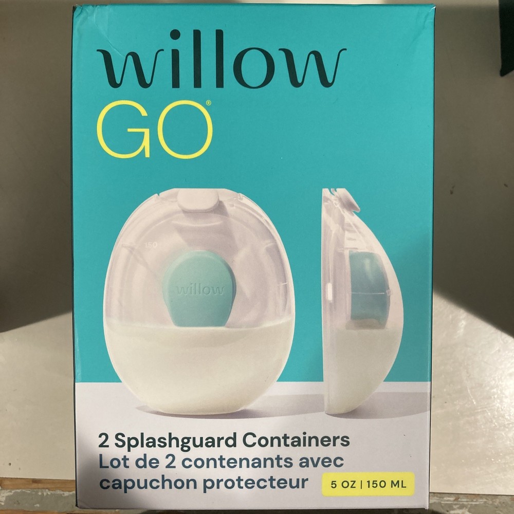 Willow Go 2 Splashguard Containers 5oz 150ml NEW
