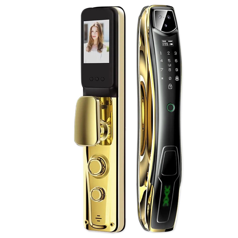 Digital Door Lock 3D Face Recognition Camera FIngerprint Keyless Safety Tool