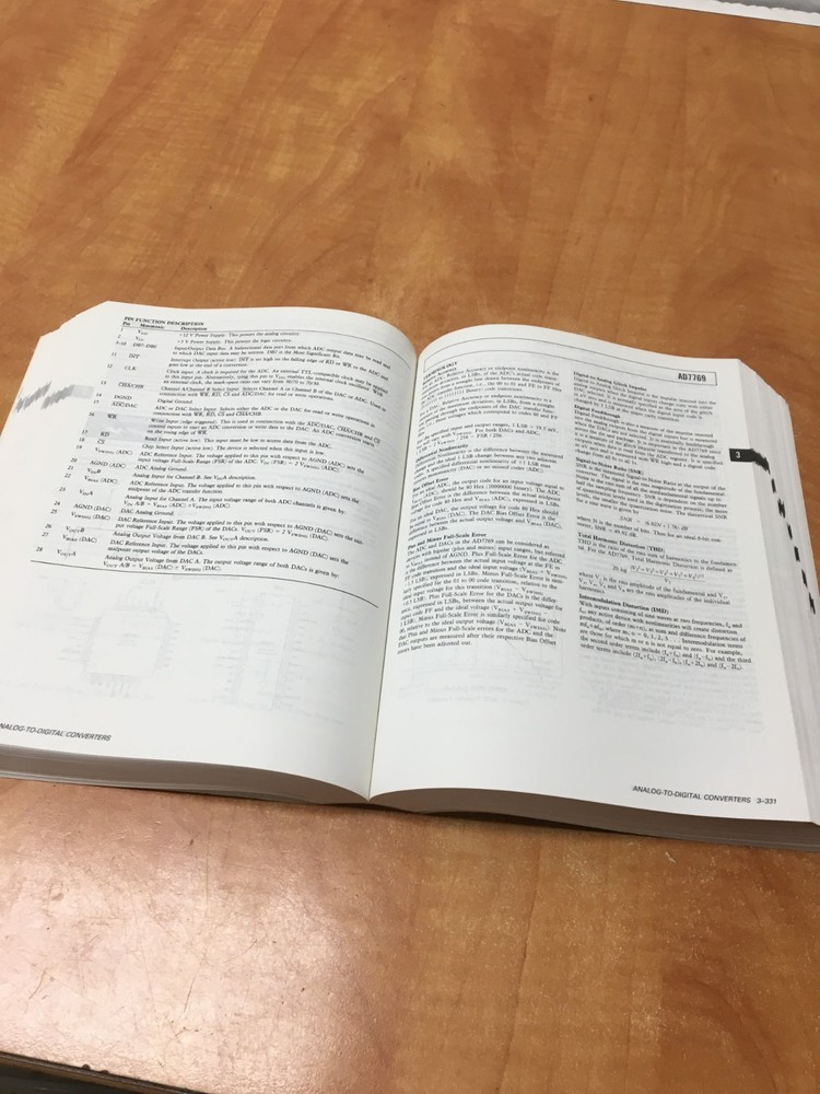 Analog Devices Data Conversion Products Databook 1989 - D/A & A/D Converters