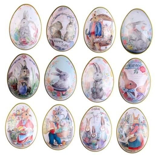Assorted Metallic Easter Egg Container Different Design Wedding Supplies 2