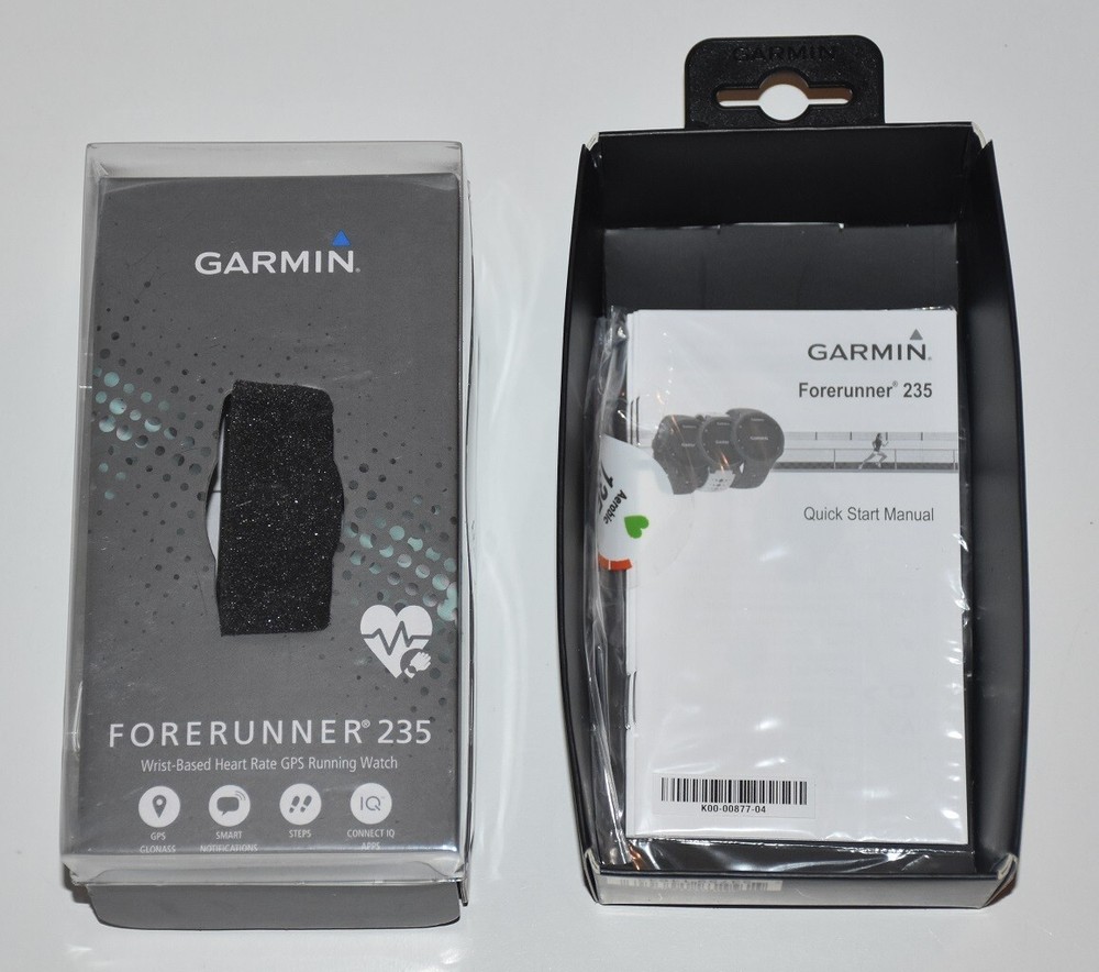 Garmin Forerunner 235 EMPTY BOX ONLY No Watch Includes Manual Good Condition
