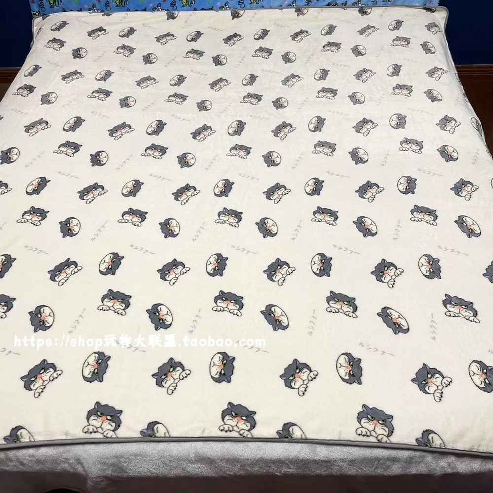 Lucifer* cat Plush Blanket quilt bed Blankets pillowcase throws soft gift anime