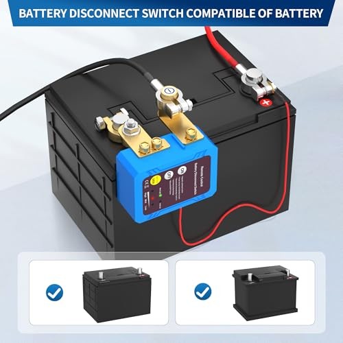 Remote Battery Disconnect Switch 12V 240A Kill Switch Side Installation