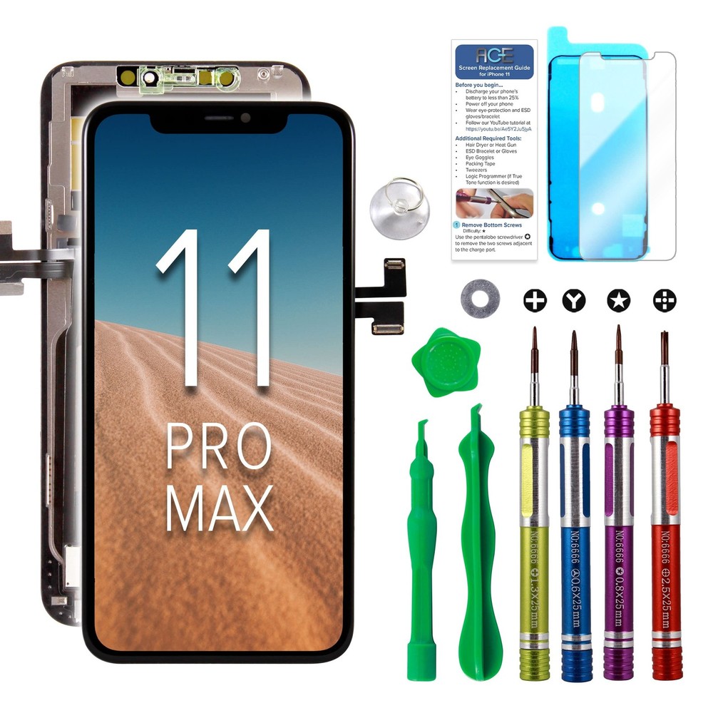 LCD Screen Replacement Compatible with iPhone 11 Pro Max 6.5 inch (Model A216...