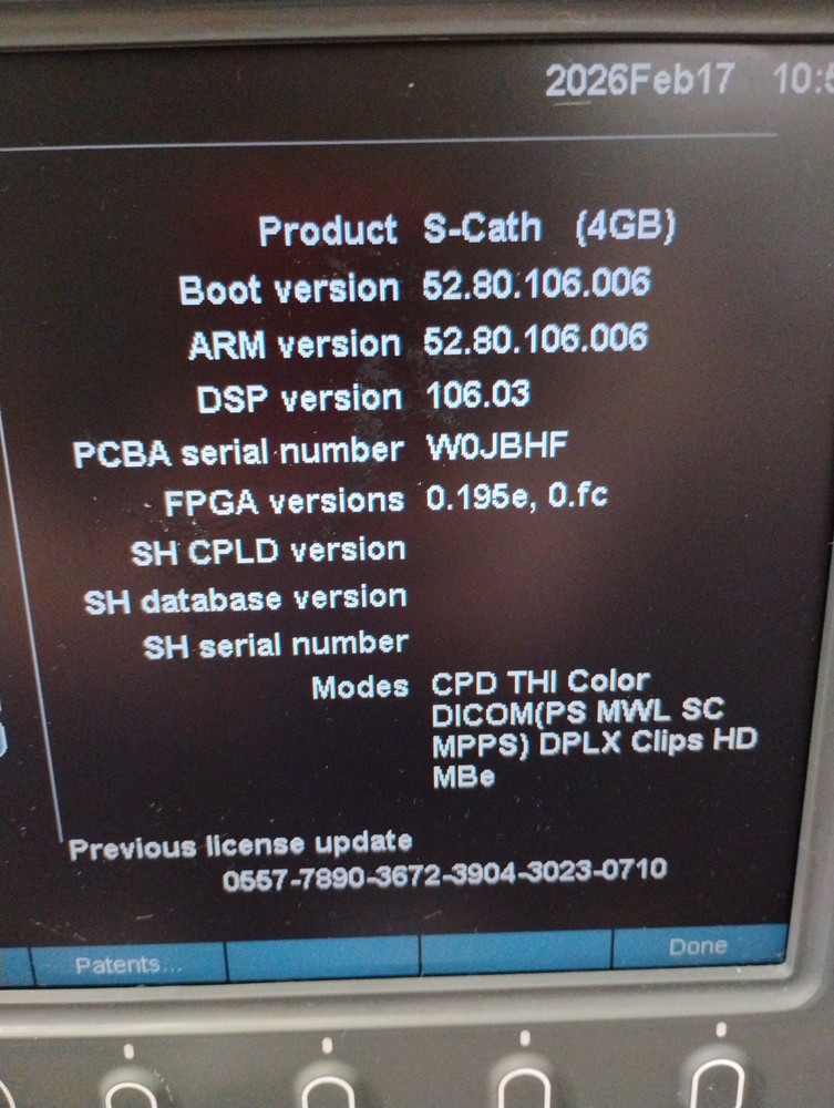 Sonosite S-Cath Ultrasound