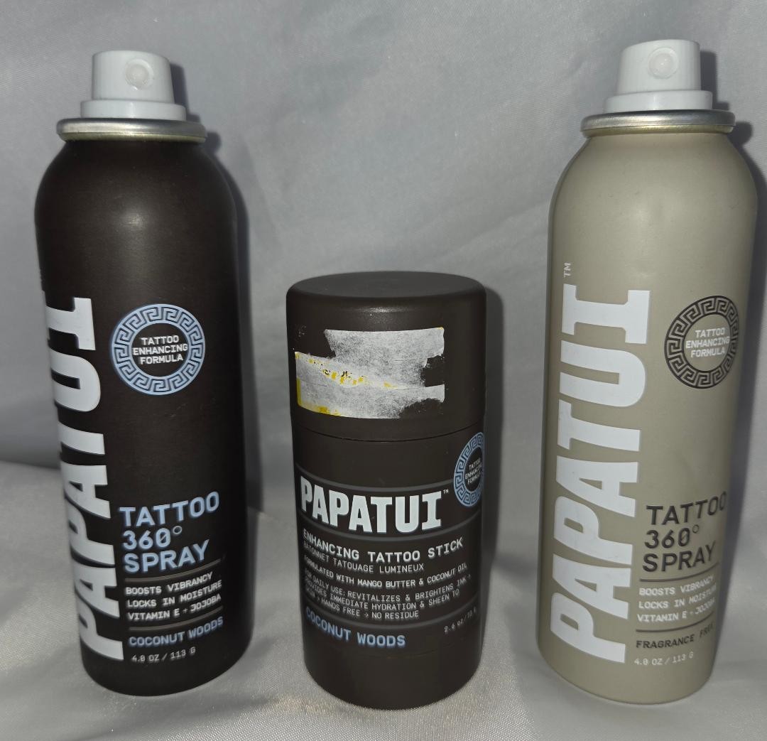 3 Piece Papatui Tattoo Care Products (2)Enhancing Sprays and (1)Stick