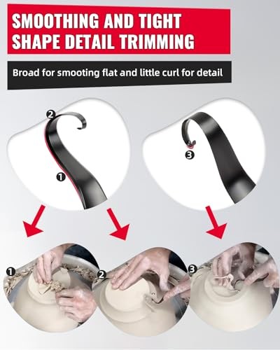 Versatile Pottery Trimming Tools, Sharpened Pottery Tool for Potter, Quality 1