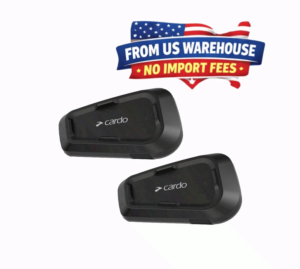 Caɾdo SPIRIT DUO Bluetooth Headset Set - 2 Riders Waterproof Intercom - Pair