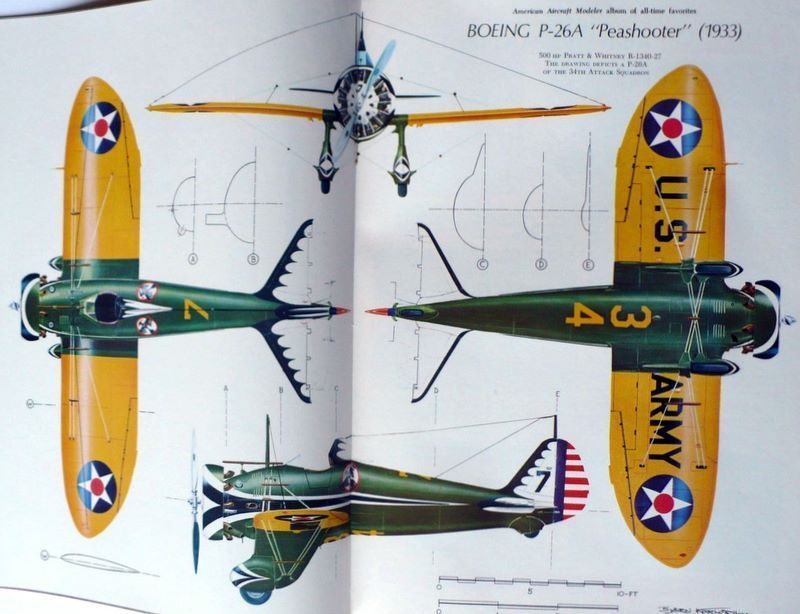 Boeing P-26A PLAN + CONSTRUCTION ARTICLE for 41" EXACT SCALE UC Model Airplane