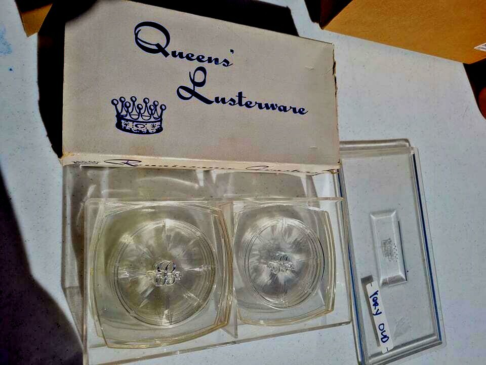 QUEENS LUCITE LUSTERWARE COASTERS