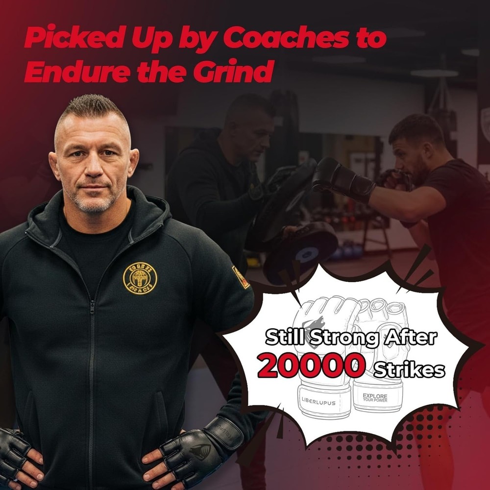 Ambidextrous Training Gloves with Hook and Loop Closure for Every Fighter
