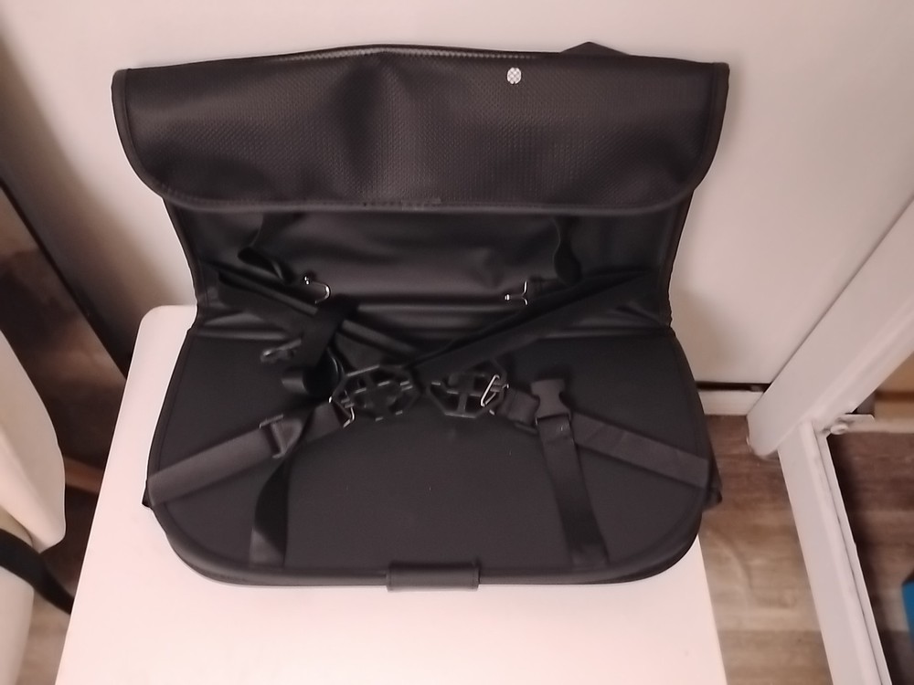 Foldable Backseat Organizer With Storage Pockets And Tablet Support (Black)
