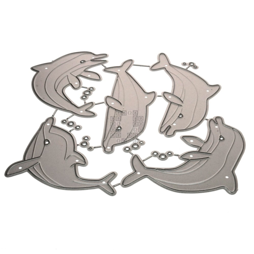5-Piece Dolphins Metal Cutting Dies Set
