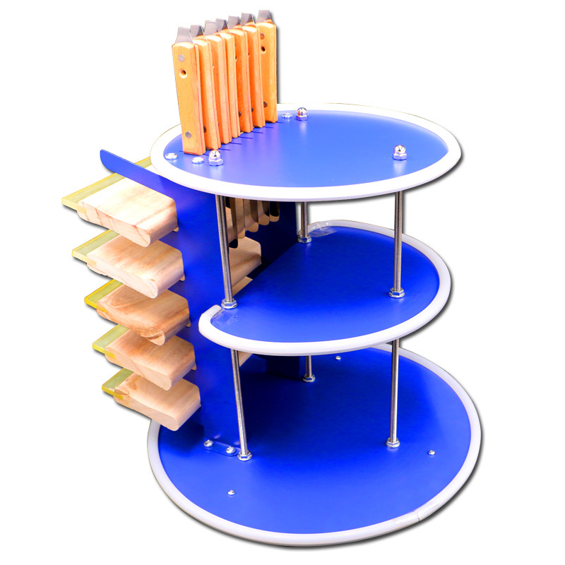 Screen Printing Storage Rack 3 Layers Ink Squeegee Shelf Press Tools Orginazer