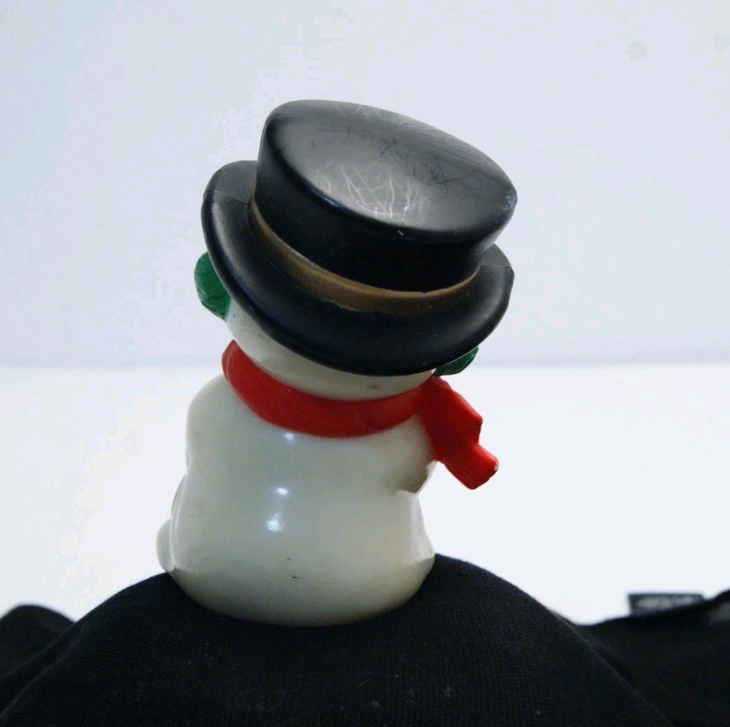 Vintage 1980s Plastic Holiday Stocking Hanger Set – Santa Snowman Reindeer READ