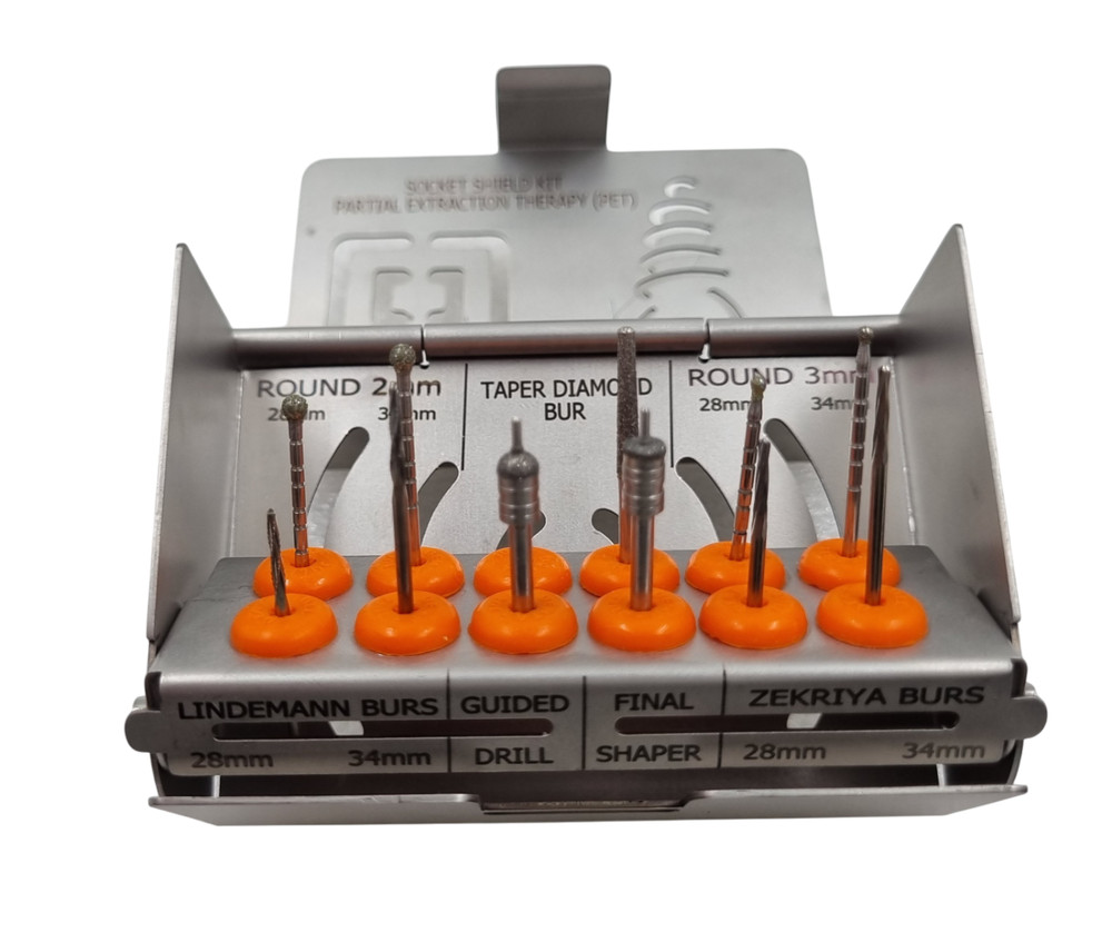 Socket Shield  PET  Kit streamlines Partial Extraction Therapy 10 BUR  FREE SHIP