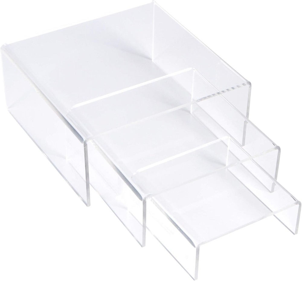 Acrylic Display Risers Clear Stand Tiered