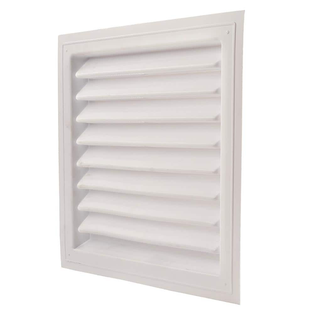 12" x 18" Plastic Wall Louver Static Vent in White - Efficient Ventilation