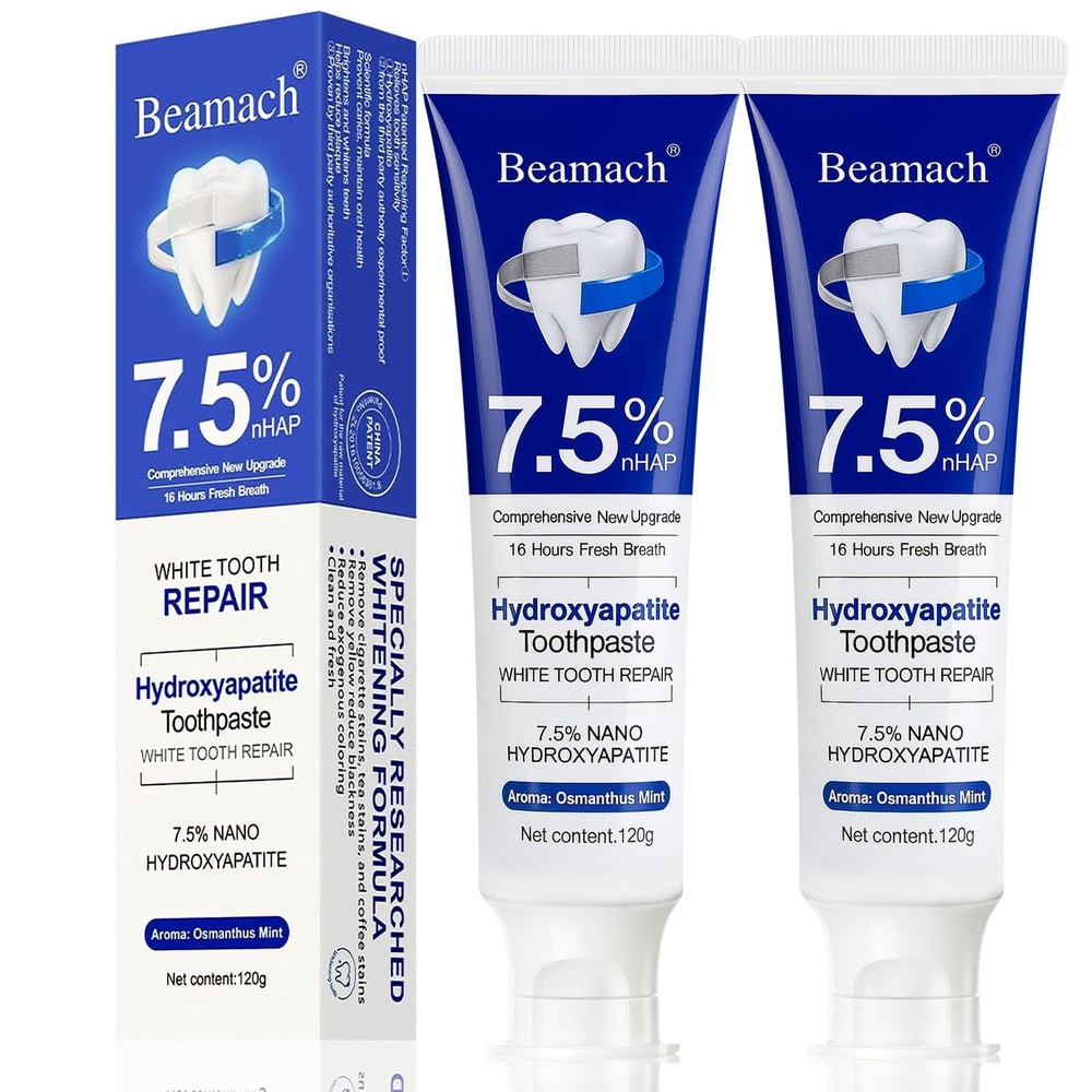 Hydroxyapatite Toothpaste - Fluoride-Free Nano Hydroxyapatite Toothpaste 7.5 ...
