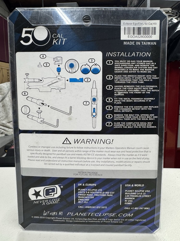 Planet Eclipse .50 kit for EGO/ETEK. NOS. Rare! *READ FOR COMPATIBILITY!*