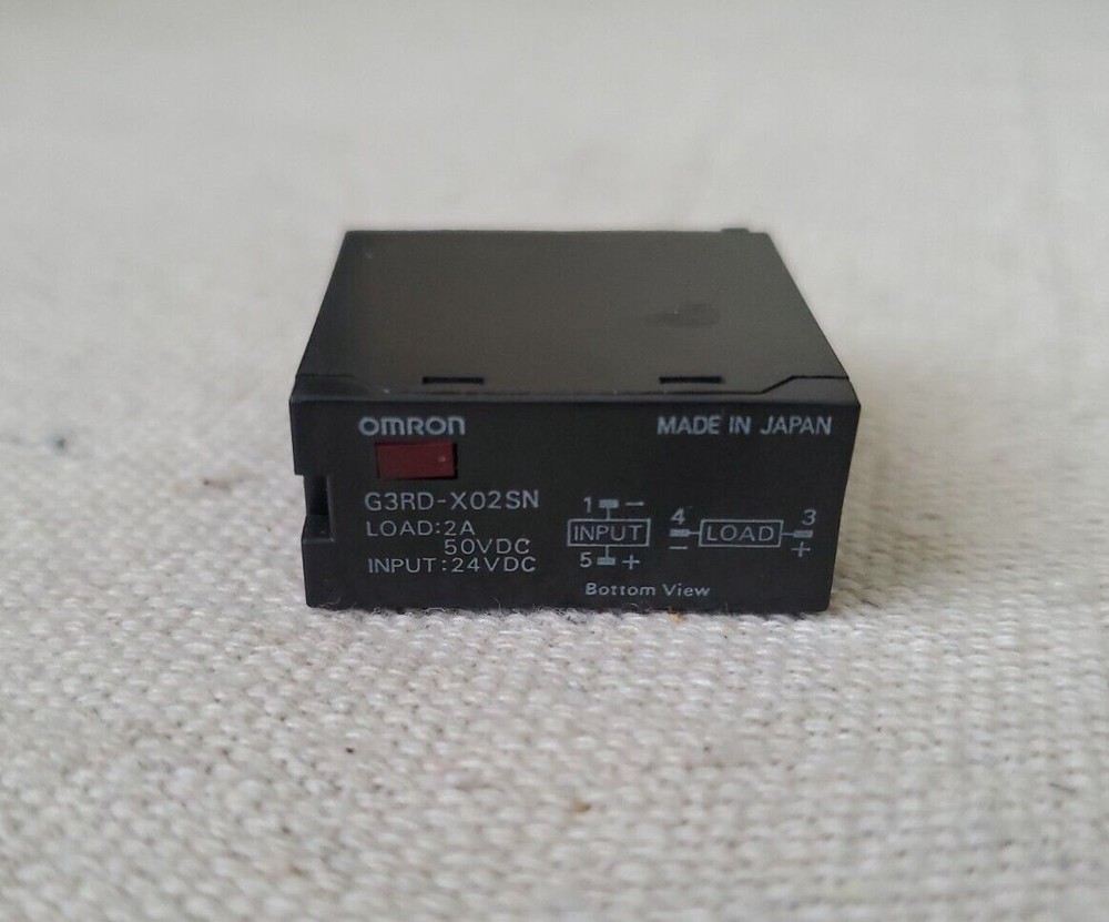 OMRON G3RD-X02SN SOLID STATE RELAY 2AMP 50VDC 24VDC 4 BLADE