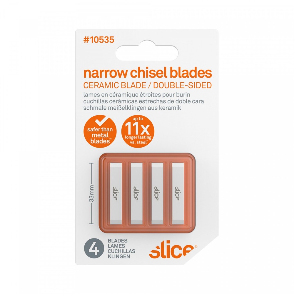 Slice Ceramic Double Sided Narrow Chisel Blades 10535
