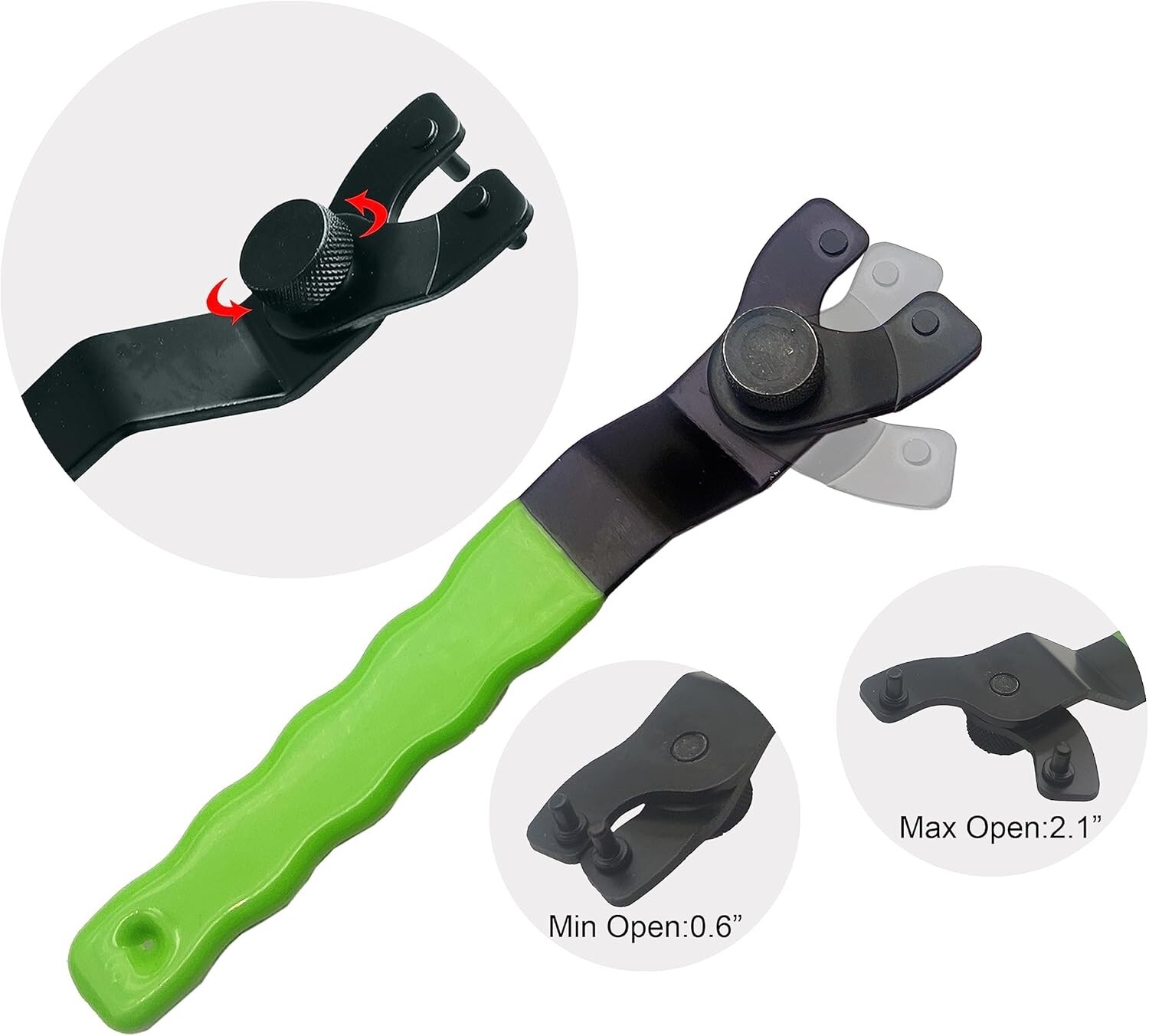 5/8"-11 Angle Grinder Extension Shaft Connecting Rod with Grinder Adjustable