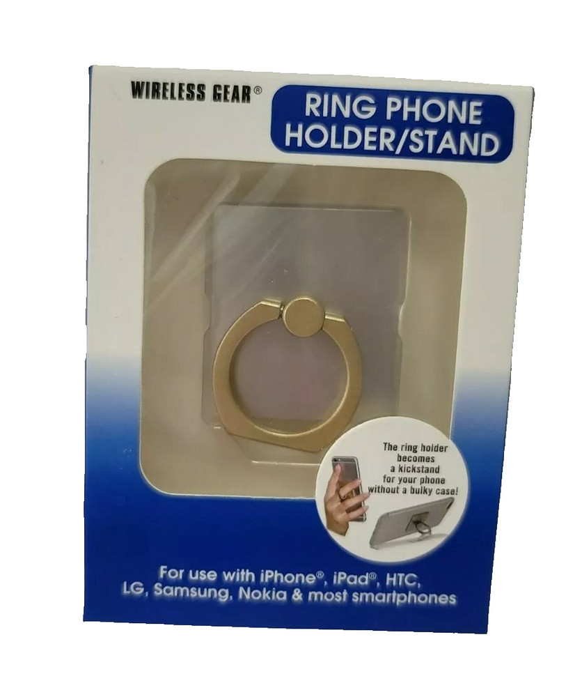 Wireless Gear Ring Phone Holder/Stand color Silver