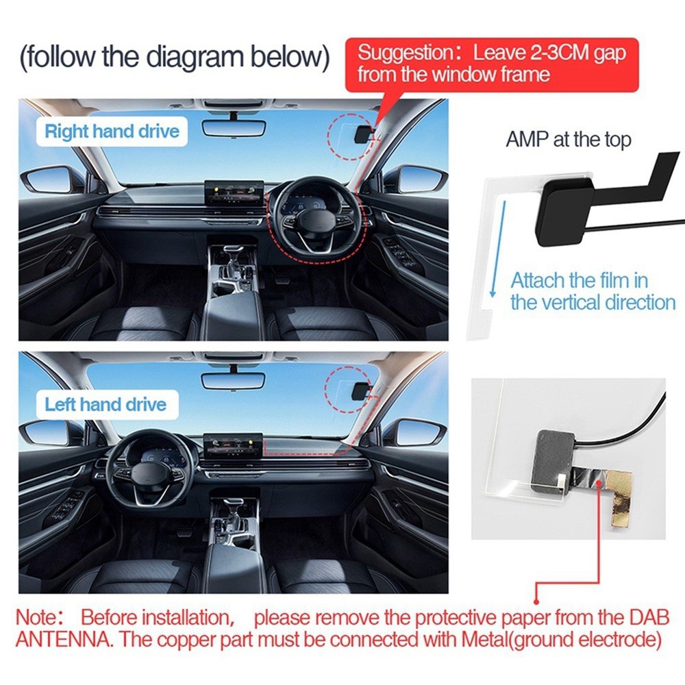 Car + Box Digital Receiver + Receiver Antenna Aerial USB Interface4363