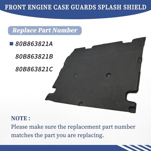 Front Engine Case Guards Splash Shield 80B863821A Compatible with Audi Q5 Q5