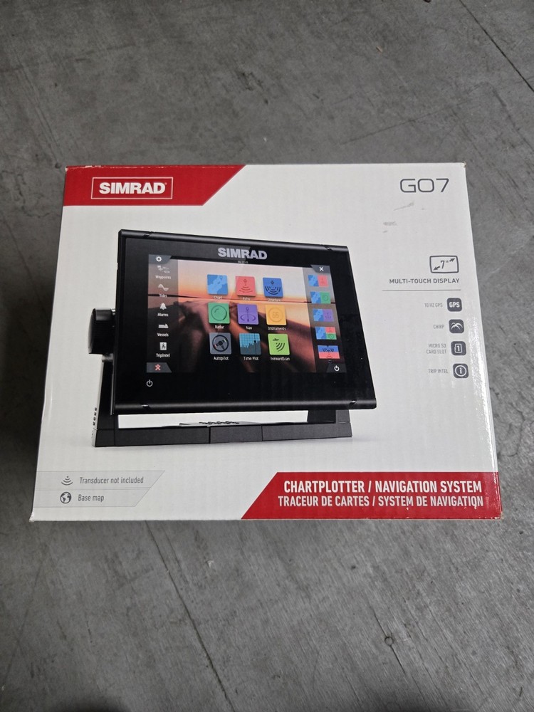 Simrad GO7 XSR 7" Multi-Functional Fishfinder Navigation Head Unit 000-14083-001