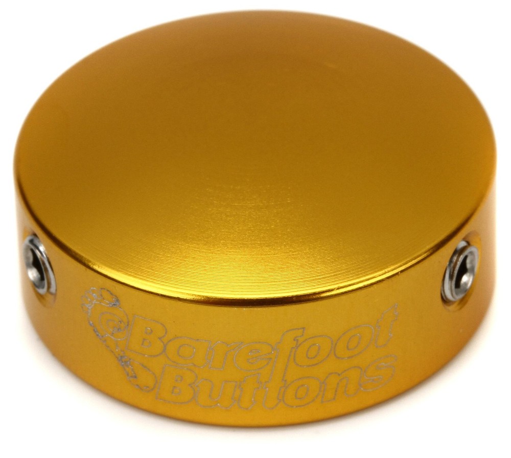 Barefoot Buttons V2 Standard Footswitch Cap - Gold (3-pack) Bundle