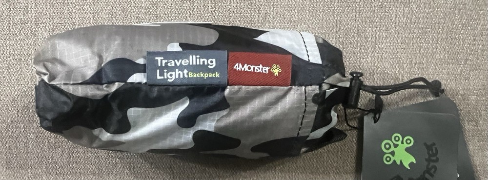 4Monster Traveling Light Backpack 63 D Polyester 16L -