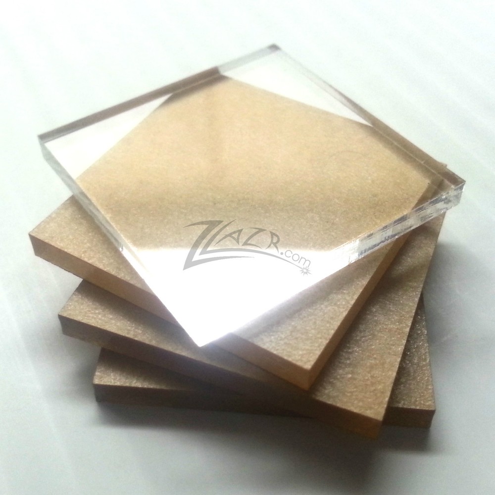 (100) 2"x2"x1/8" THICK Clear Acrylic Square Geometry Shape Plexiglass Plastic!
