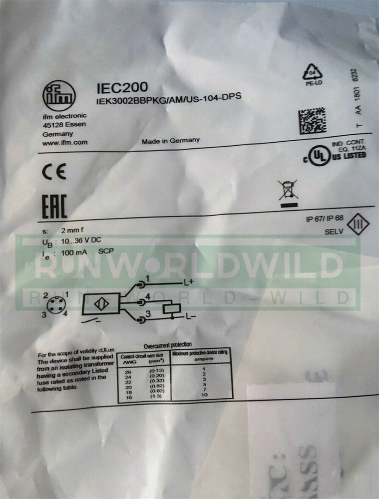 1PCS NEW For IFM Proximity switch IEC200 sensor
