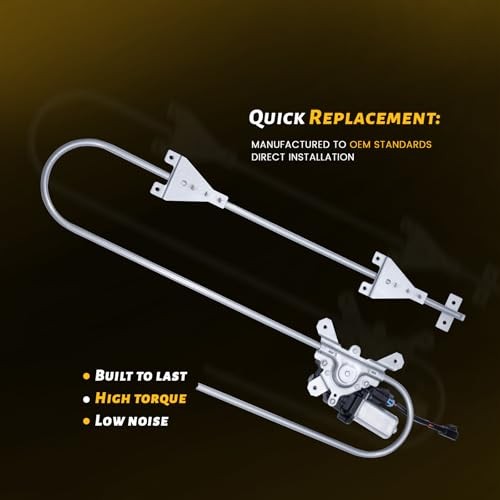 Power Window Regulator with Motor Compatible with Kenworth Front Driver Side