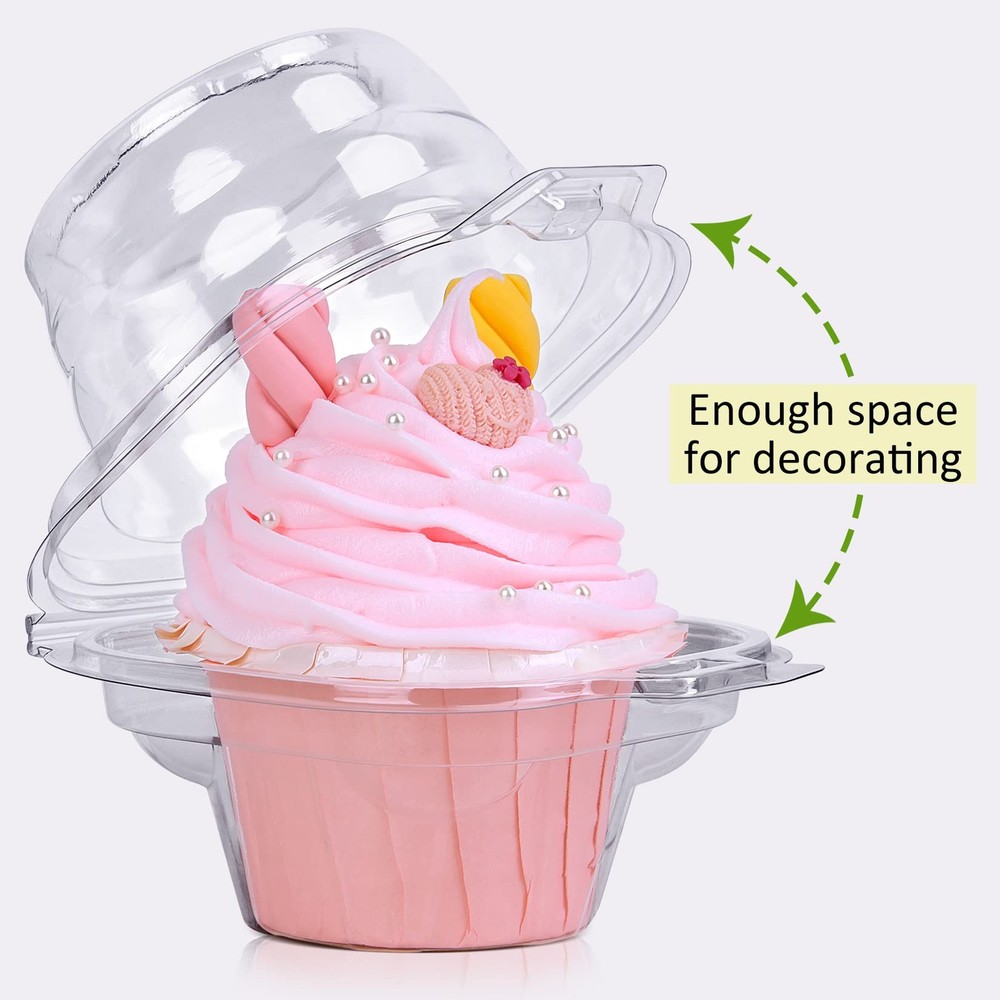 Cupcake Boxes Individual Cupcake Containers 50 Packs Regular Single Cupcake Hol
