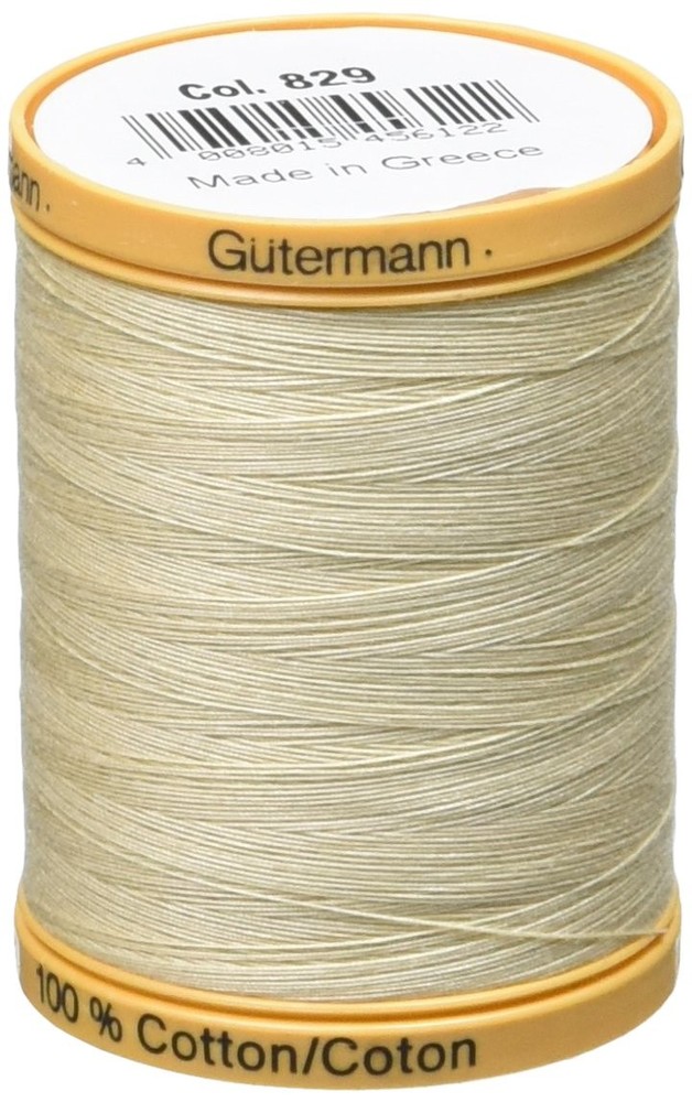 Gutermann Natural Cotton Thread Solids 876yd, Cream