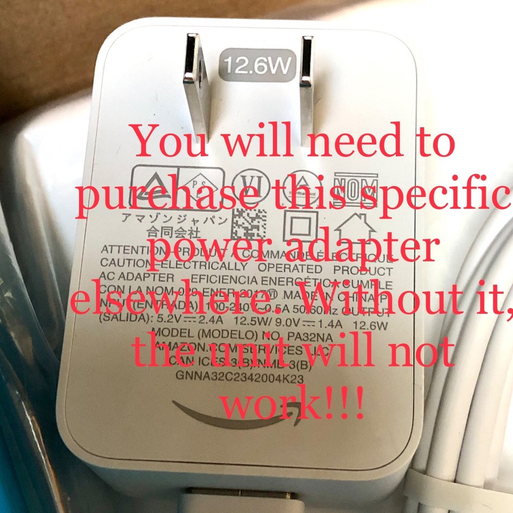 ❌ Amazon Echo Hub 8" Smart Home Control Panel with Alexa - White NO ACCESSORIES